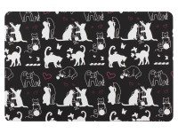 Uniglob Podkładka CATS 43,5 x 28 cm czarna