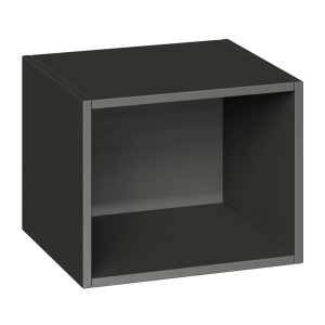 Antracytowa szafka t.b.t. do garderoby i garderoby kompaktowej.