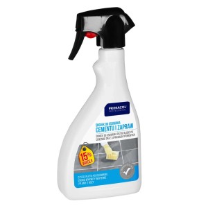 Środek do usuwania cementu i zapraw Primacol, biała butelka z rozpylaczem.