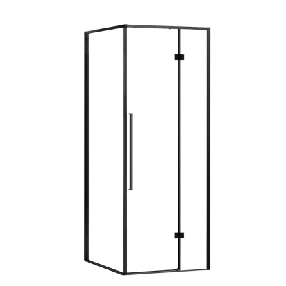 KABI Kabina prysznicowa Largo 90 czarny mat prawa