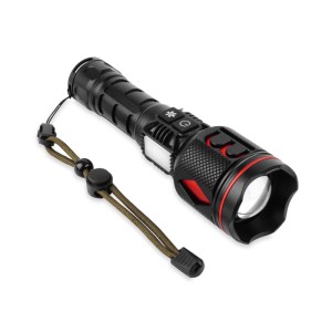 Germina Latarka LED akumulatorowa HORN 5500K+RGB 1000lm IP44 ZOOM+powerbank