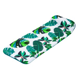 Materac dmuchany Bestway Blissfull Drifter z motywem tropikalnych liści, 183x73 cm.