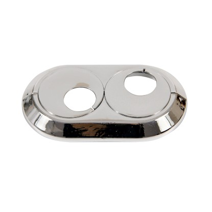 Tycner Rozeta podwójna śr. 18 mm chrom