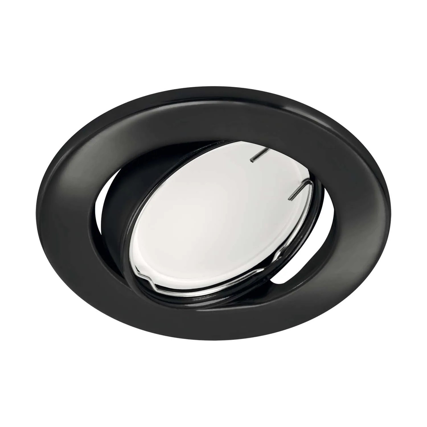 Struhm Lampa podtynkowa BONO C 1xGU10/MR16 50W śr. 8,8cm czarna