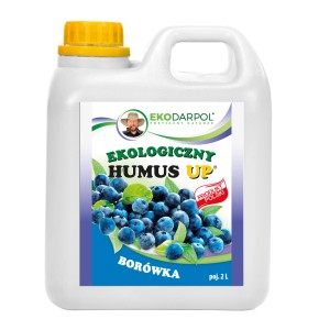 Płynny nawóz do owoców jagodowych w białym kanistrze z żółtą nakrętką. Wspomaga wzrost i plony.