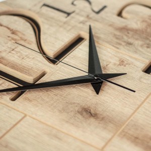 STYLER Zegar 3D CLOCK LUCAS CL005 śr. 57 cm czarno-brązowy