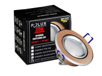 Polux Oczko sufitowe LED OLAL złote 3,5W GU10