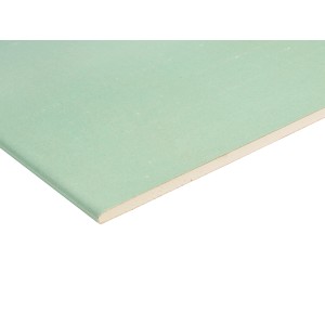 Zielona płyta gipsowo-kartonowa do wnętrz.