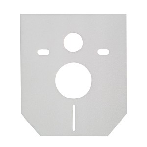 t.b.t. do suchej zabudowy WC, biała płyta z wycięciami.