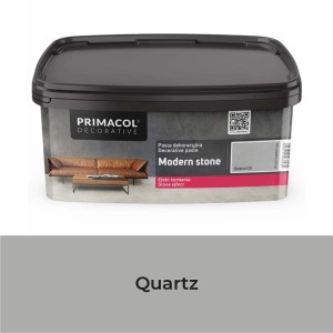 Wiadro farby efektowej "Modern Stone" Quartz marki Primacol Decorative.