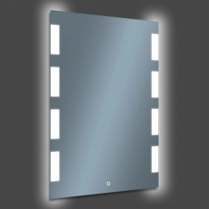 Prostokątne lustro z bocznym oświetleniem LED. Kategoria: Lustra.