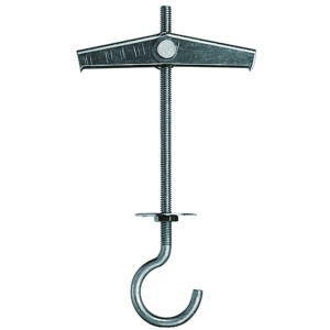 Fischer KDH 3 K kotwa sprężynowa z okrągłym hakiem, 2 sztuki, do pustych przestrzeni w ścianach i sufitach.