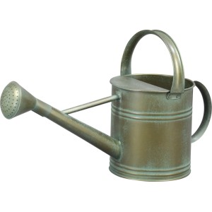 Konewka metalowa w kolorze brązu (52x17,5x31cm) do podlewania ogrodu i roślin.