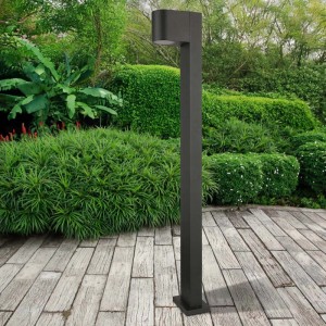 Goldlux Lampa ogrodowa słupek BOSTON owal 1xGU10 max.10W IP54 wys.80cm czarny