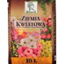 Worek ziemi kwiatowej (10L) z motywem kwiatowym do ogrodu i na balkon.