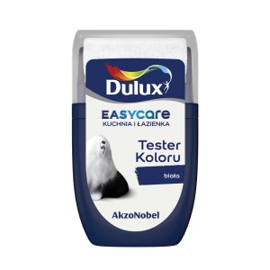 Dulux EasyCare Tester farb do łazienek i kuchni, biały. Wybór farb do pomieszczeń wilgotnych.