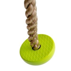 4IQ Lina do wspinania z 5 uchwytami limonkowa 2,6 x 200 cm