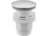 Korek do umywalki z przelewem Klik szary