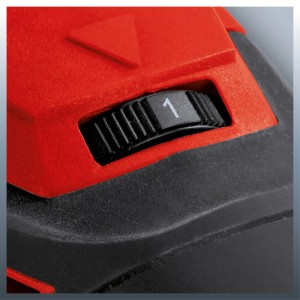 Zbliżenie: Pokrętło regulacji prędkości szlifierki kątowej Einhell TE-AG 125 CE.