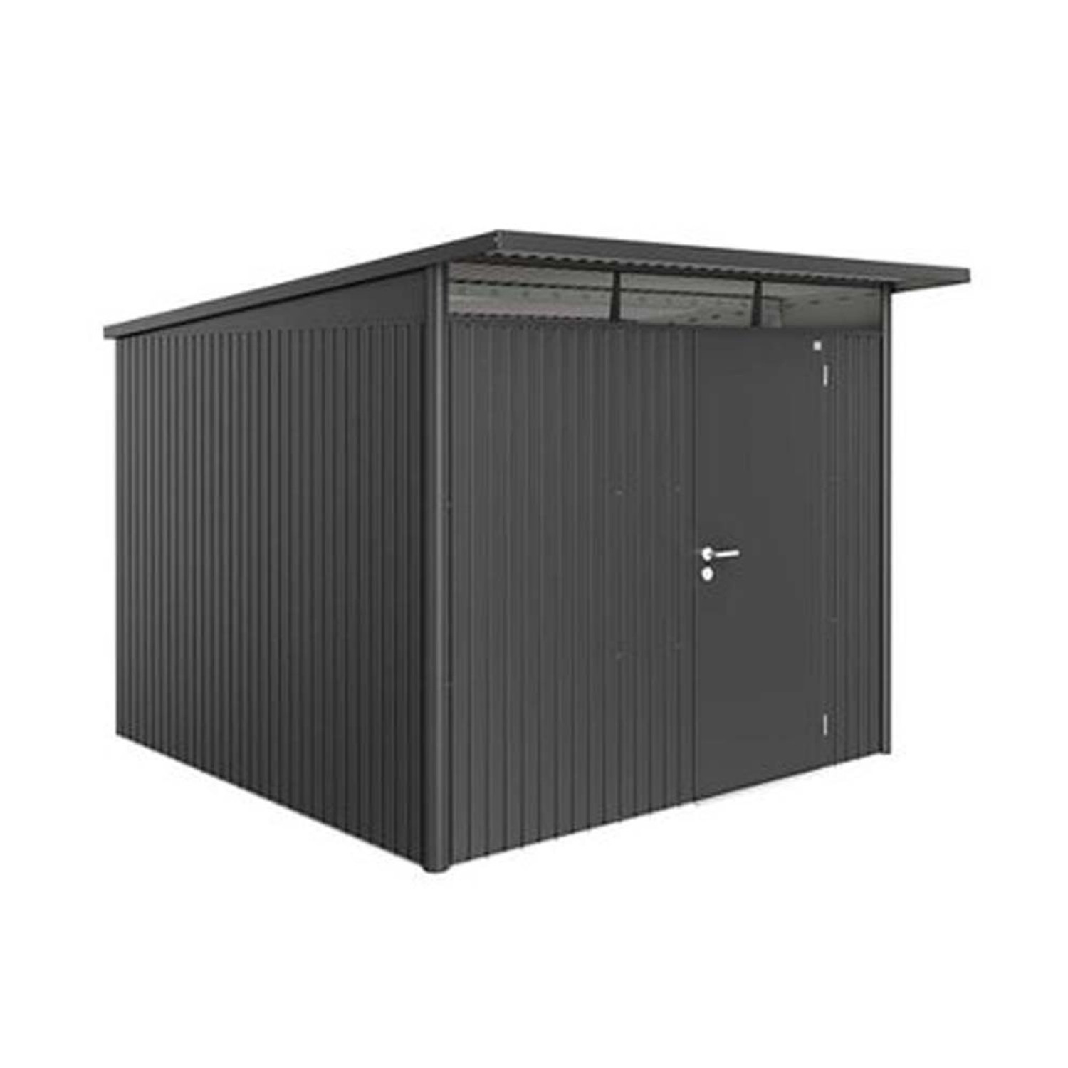 Biohort Domek ogrodowy ciemnoszary drzwi pojedyncze - 260 x 300 cm