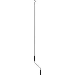 Biała stalowa korba ręczna do markiz i markiz kasetowych.