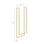 Wieszak na ręczniki Widar II Gold 50x20x110_2