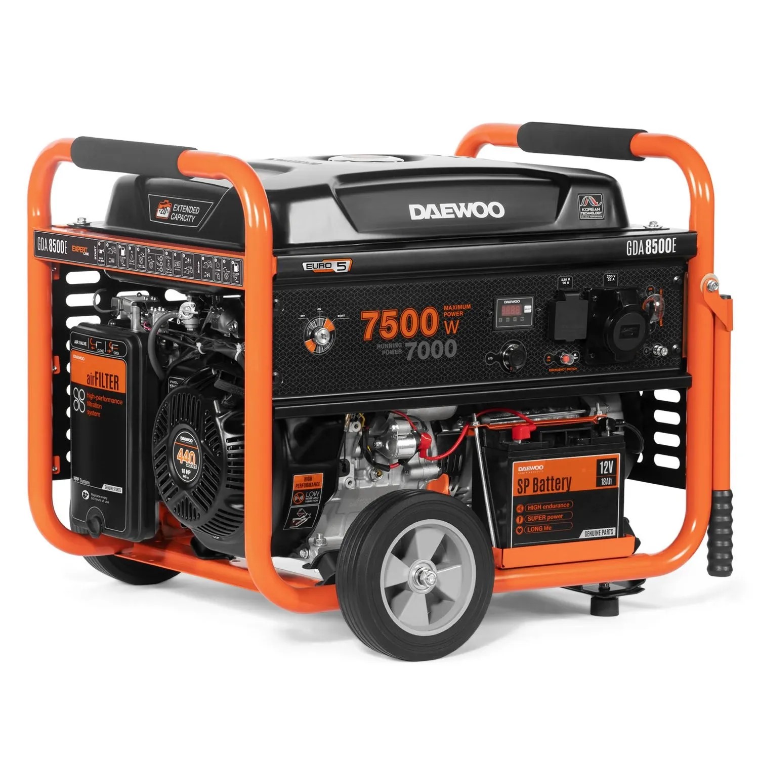 DAEWOO Agregat prądotwórczy benzynowy GDA 8500E 7500W