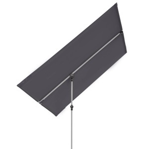 Parasol balkonowy Doppler Active, 130x180 cm, antracytowy, z ręcznym otwieraniem. Ochrona przed słońcem na balkon i taras.
