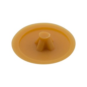 Żółty guzik meblowy do śrub, konstrukcja mebli.