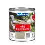 Olej do drewna LuxDecor, szary, do mebli i drewna wewnątrz i na zewnątrz.