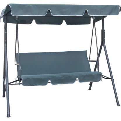 Huśtawka ogrodowa PERITIBA szara 3-osobowa