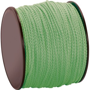 Zielony sznurek polipropylenowy, Ø 2 mm, na rolce. Wytrzymały sznurek do wiązania paczek i w ogrodzie.
