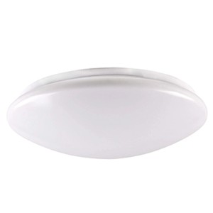 Biała, okrągła lampa sufitowa t.b.t. / plafony do wnętrz.