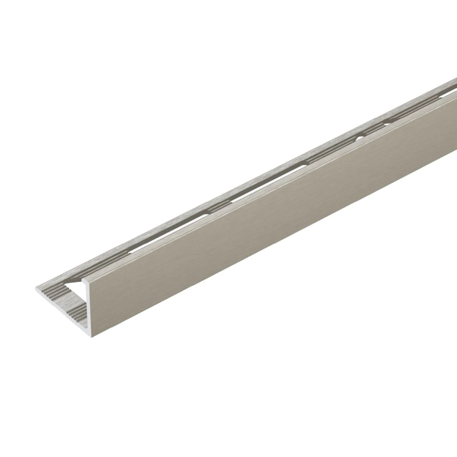 Cezar Profil aluminiowy do glazury tytan szczotkowany 10x1x2500 mm