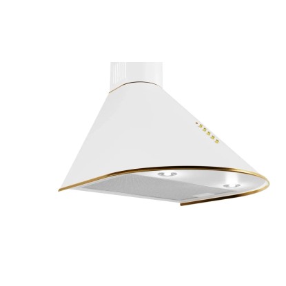 Akpo Okap kominowy Dandys Gold biały 50 cm