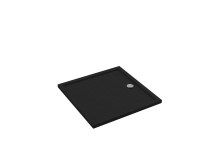 Schedpol Brodzik kwadratowy Larix 80 akryl czarny struktura Schedpol Brodzik kwadratowy Larix 80 akryl czarny struktura