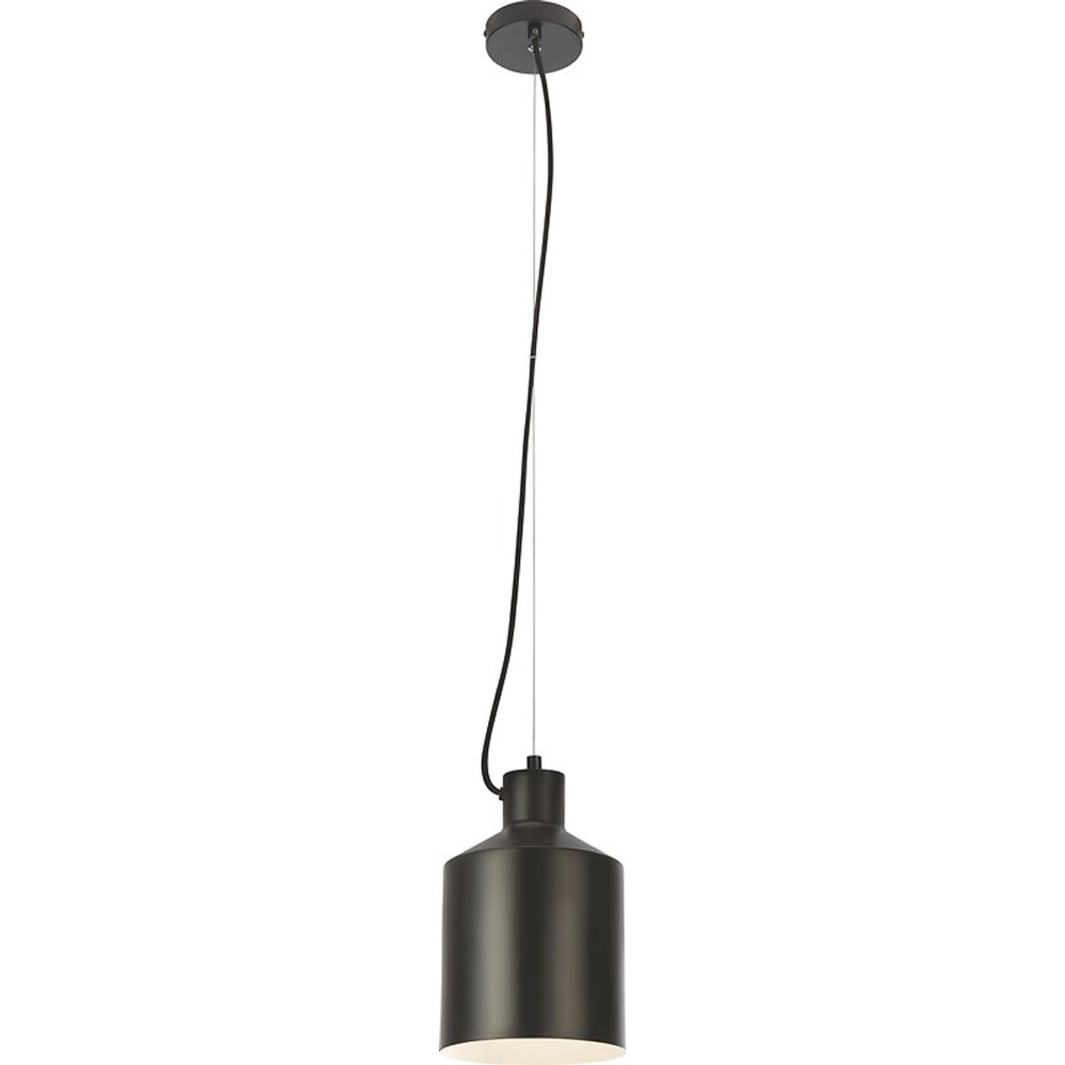 Lampa SINGLE śr. 16 cm 1xE27 40W czarna mat