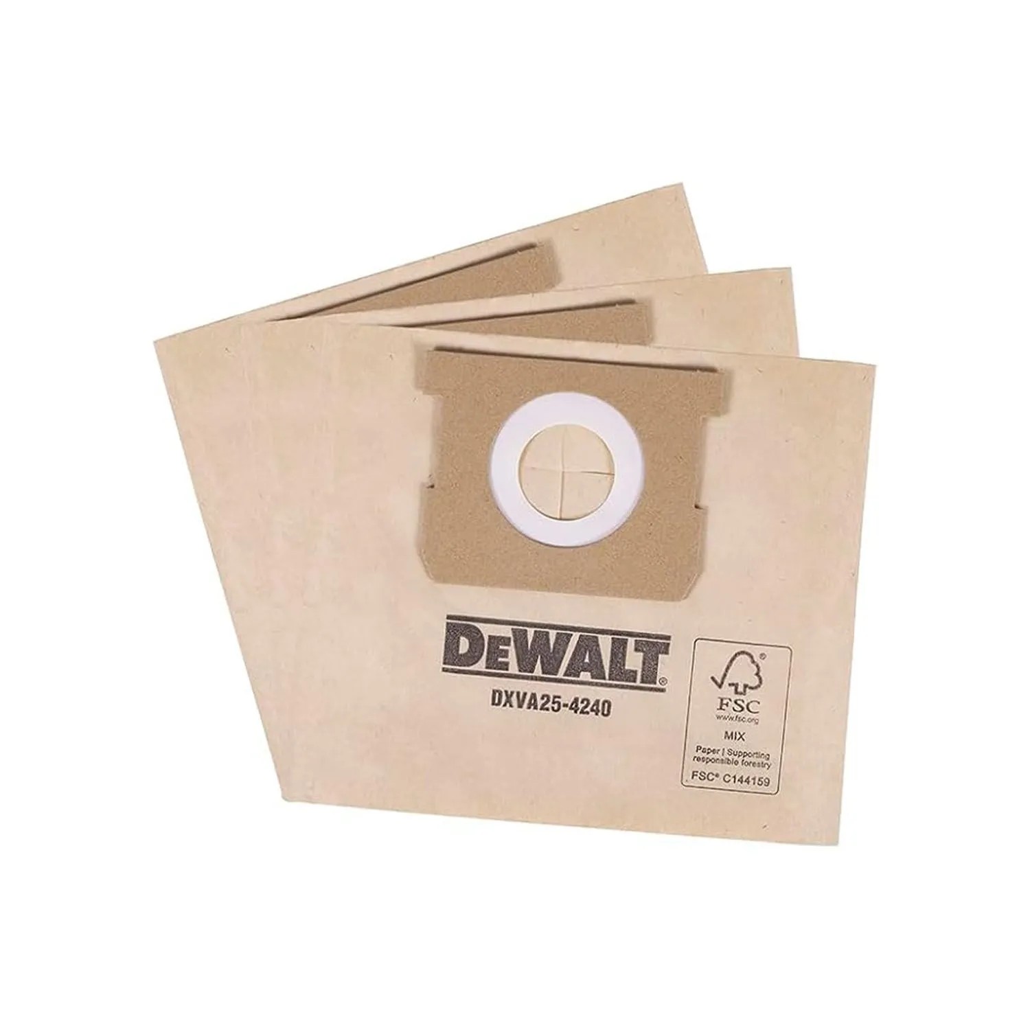 DeWALT Worki papierowe do odkurzacza DXVA25-4240 15 l - 3 szt.