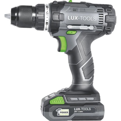 LUX-TOOLS Wiertarko-wkrętarka akumulatorowa A-BS-20-E Set 20V 2,0Ah