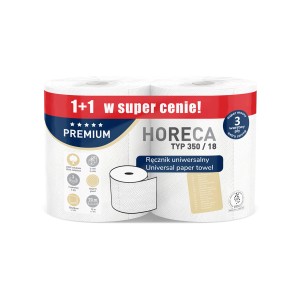 HORECA Uniwersalne ręczniki papierowe, 2 rolki, 3 warstwy, idealne do gastronomii i biznesu.