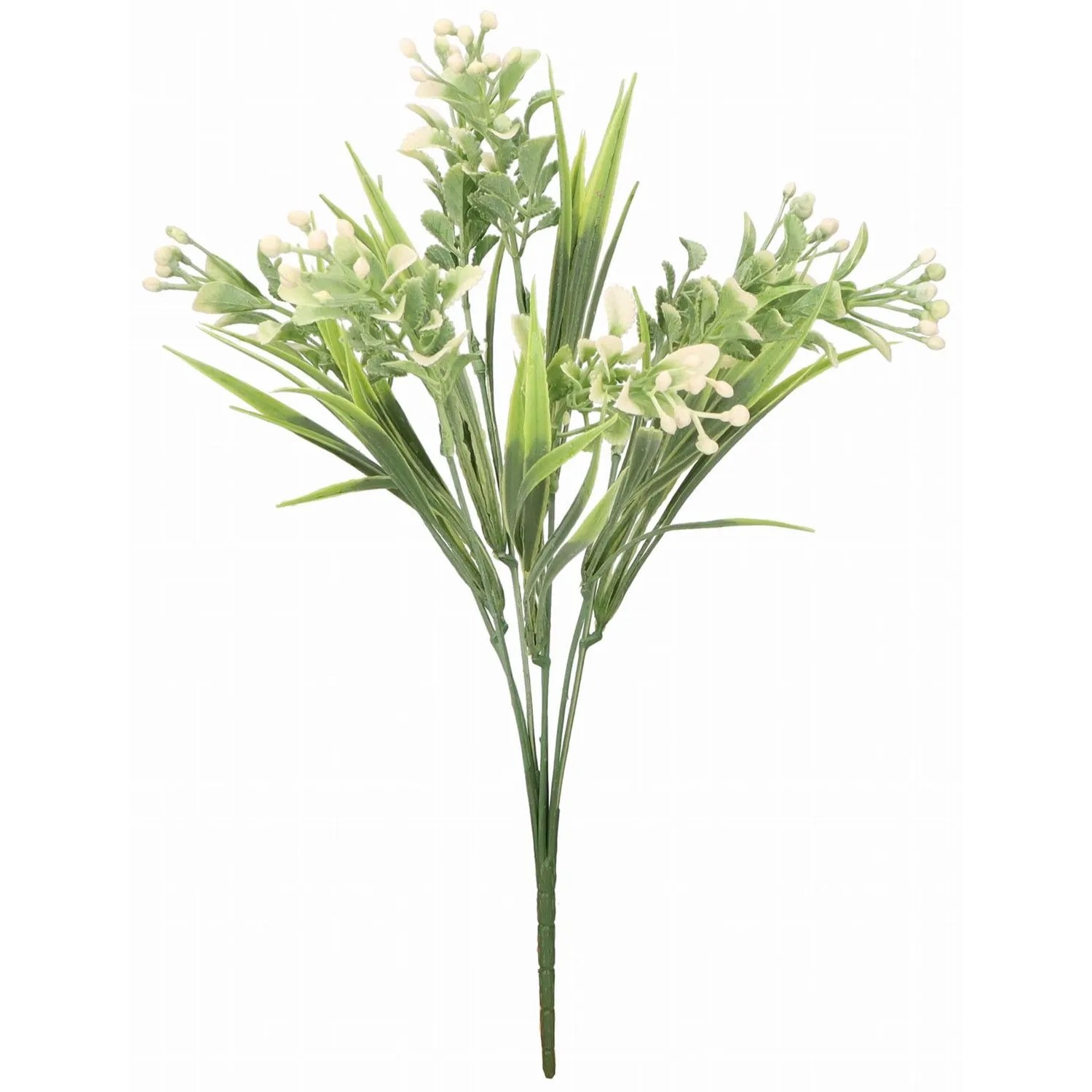 Bukiet dekoracyjny biały - 38 cm