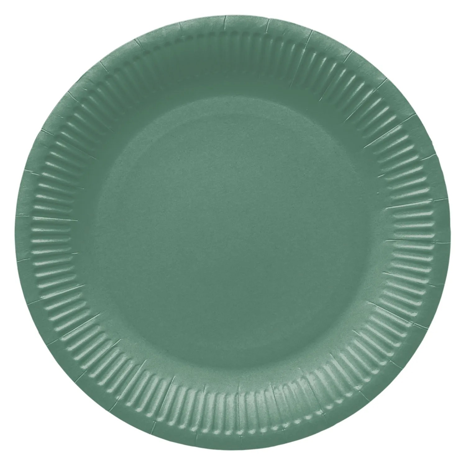 Talerze papierowe MONOCOLOR DARK GREEN - śr. 23 cm