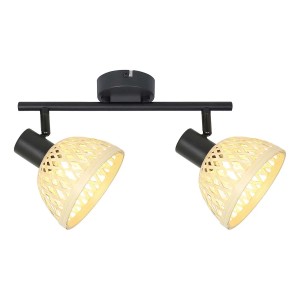 Rabalux Lampa RATTAN 2xE14 15W czarna