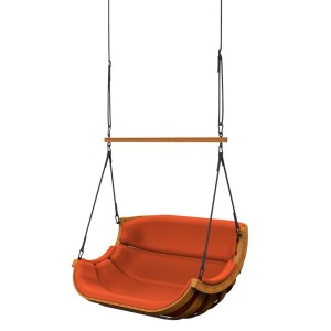 Fotel wiszący ALPHA 2 z belką prostą terracotta