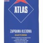 Niebieski worek kleju do płytek Atlas do ceramiki, mozaiki i płytek.