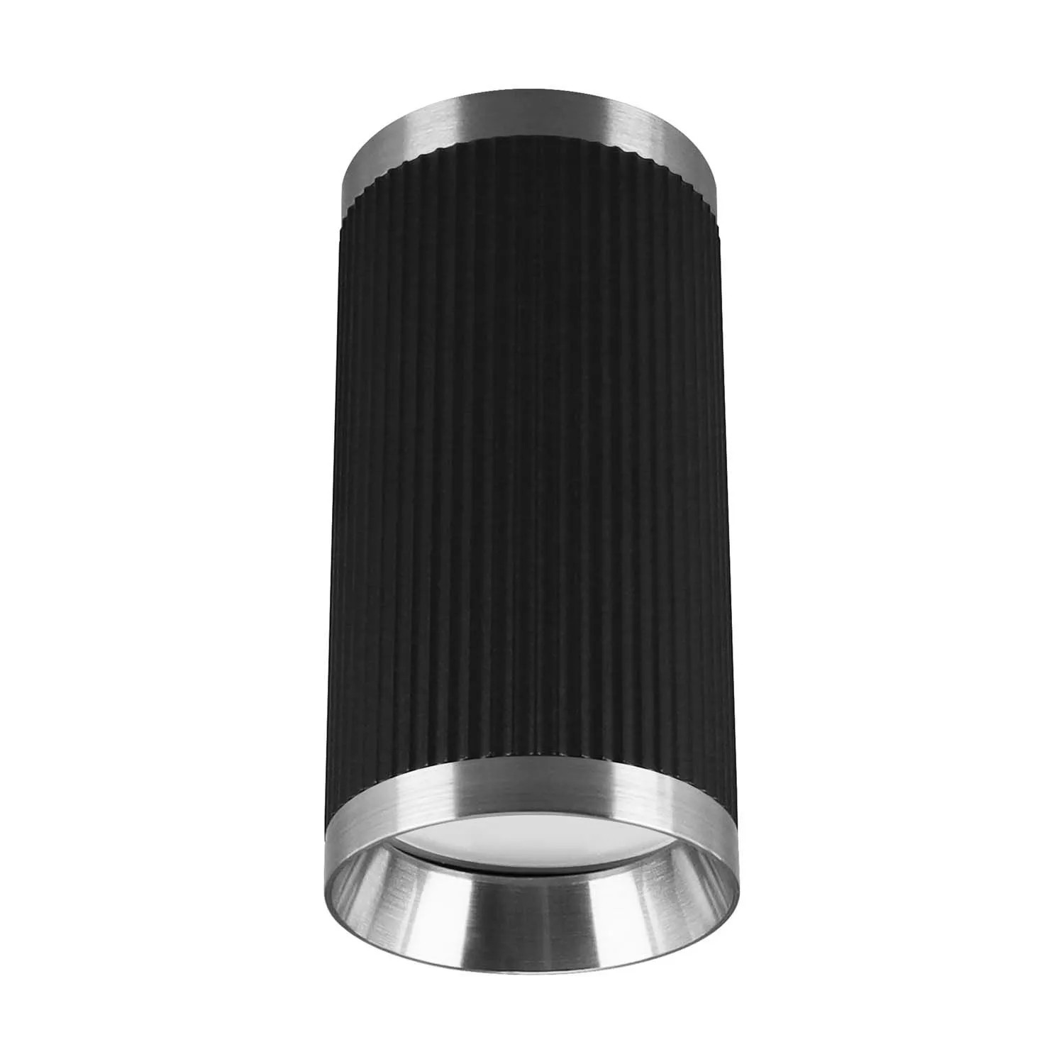 Struhm Lampa sufitowa tuba FRIDA DWL 1xGU10 35W 11x5,5cm czarna/chrom