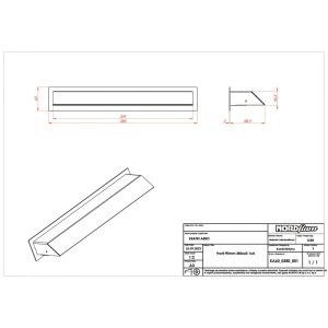 Nordflam Kratka AREO czarna 38x6