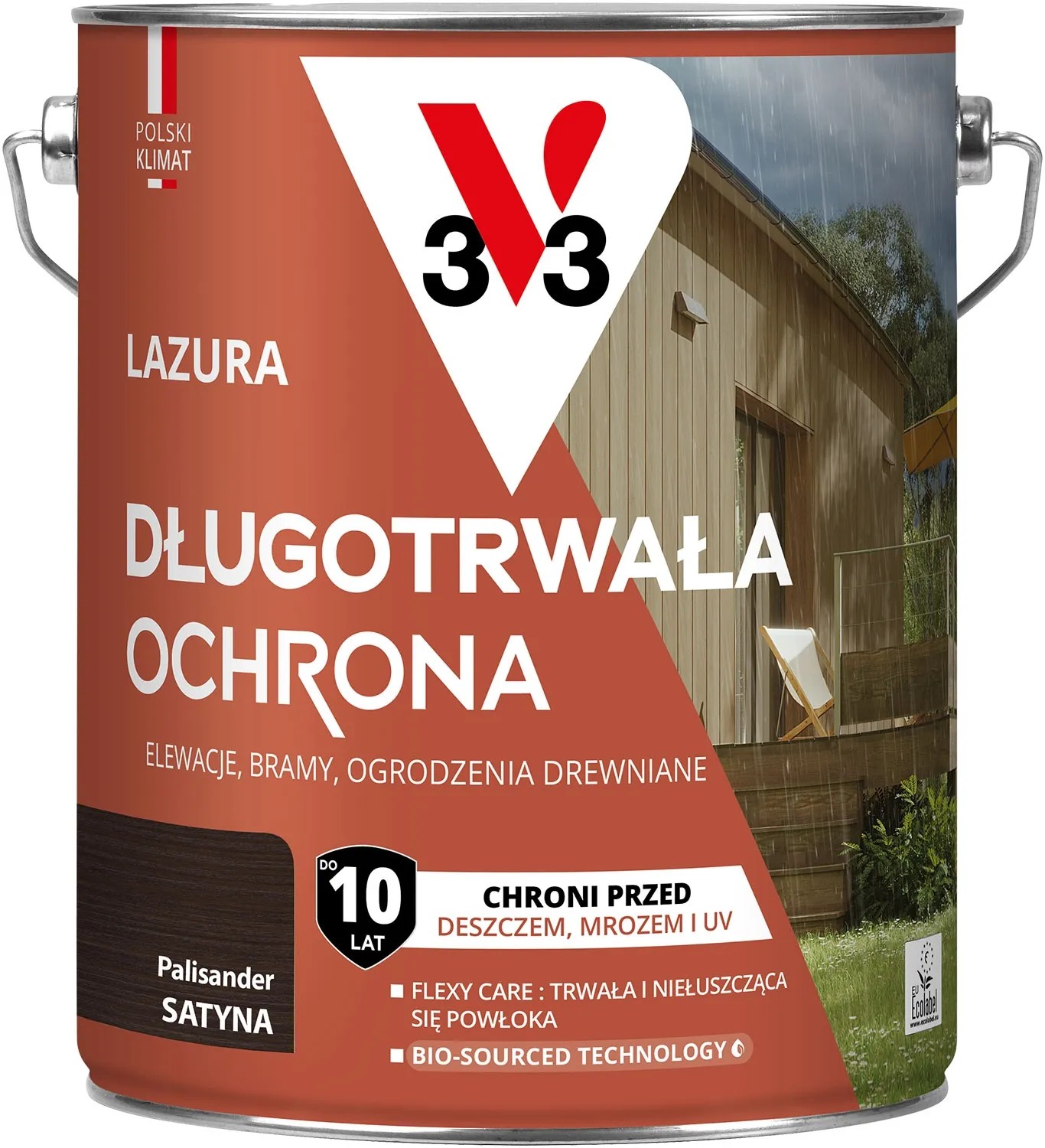 V33 Lazura długotrwała ochrona palisander 4,5L