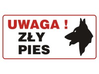 Metro Oznaczenie Uwaga zły pies