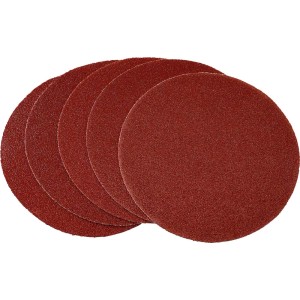 Zestaw 5 szt. krążków ściernych LUX Ø 125 mm, ziarnistość 80 do szlifierek mimośrodowych.